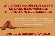 Le Vietnam occupe plus de 10 % du marché mondial des exportations de chaussures 