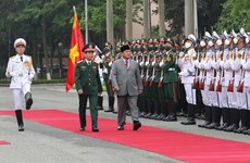 Le ministre indonésien de la Défense en visite officielle au Vietnam