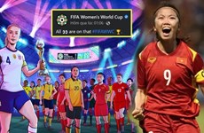 La Vietnamienne Huynh Nhu présente dans le poster de la Coupe du monde féminine 2023