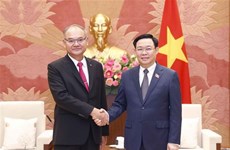 Le président de l’Assemblée nationale reçoit le premier vice-président du Sénat thaïlandais