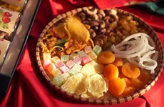 Le plateau de fruits confits, un mets traditionnel du Têt