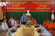 Chol Chnam Thmay: Trân Thanh Mân présente ses vœux à la communauté khmère de Cân Tho