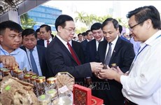À Hà Tinh, le président de l’Assemblée nationale montre la voie