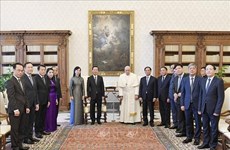 Le président Vo Van Thuong en visite au Vatican