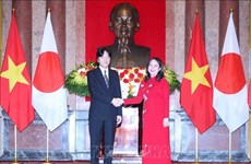 Le prince héritier du Japon Fumihito d'Akishino et son épouse, la princesse Kiko, en visite au Vietnam