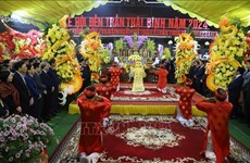 La fête du temple des rois Trân à Thai Binh 2024