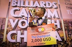 Ma Minh Cam, champion d'Asie de billard carambole à une bande 2019