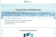 Lancement d’un site web pour les Vietnamiens au Japon