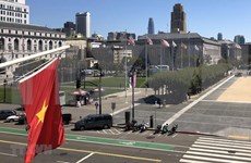 Le drapeau du Vietnam flotte à San Francisco en l'honneur de la Fête nationale