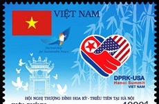 Un timbre en l’honneur du sommet Etats-Unis-République populaire démocratique de Corée