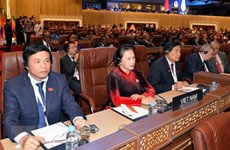 La présidente de l’AN Nguyên Thi Kim Ngân assiste à l’ouverture de la 140e assemblée de l’UIP