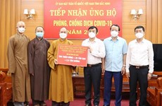 La Sangha bouddhiste du Vietnam soutient la lutte anti-COVID-19 à Bac Giang et Bac Ninh