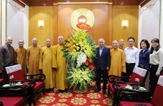 Le FPV présente ses félicitations à l'occasion du 40e anniversaire de la Sangha bouddhiste du VN