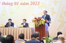 Le PM Pham Minh Chinh à la conférence-bilan de 2022 du secteur des Transports