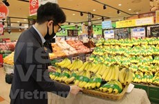 Des bananes vietnamiennes dans les rayons de la chaîne de supermarchés sud-coréenne Lotte Mart