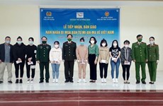 Tuyen Quang : réception de 14 victimes vietnamiens de la traite des êtres humains vers le Myanmar