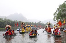 Ouverture de la fête de Trang An dans la province de Ninh Binh