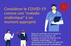 Considérer le COVID-19 comme une "maladie endémique" à un moment approprié