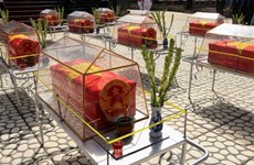 Long An : inhumation des restes de soldats tombés au Cambodge