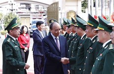 Le chef de l’Etat rend visite aux gardes-frontières de Dak Lak à l'occasion du Têt
