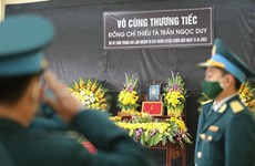 Remise à titre posthume l'insigne « jeunesse courageuse » au pilote Tran Ngoc Duy