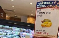 Les Taïwanais sont friands du durian vietnamien