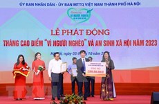 Hanoi lance le Mois pour les pauvres