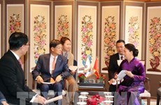 La présidente de l’AN vietnamienne rencontre des représentants de groupes sud-coréens