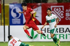 Football: le milieu de terrain Hoang Duc apprécié par un journal indonésien