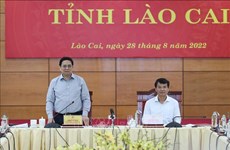 Le Premier ministre en tournée à Lao Cai
