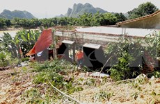 Quang Binh: de graves glissements de terrain mettent en danger près de 20 ménages