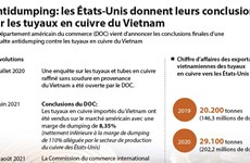 Antidumping: les États-Unis donnent leurs conclusions sur les tuyaux en cuivre du Vietnam