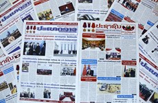 La presse lao couvre la visite officielle au Vietnam du président de l'AN du Laos