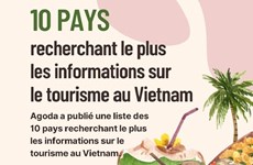 Les 10 pays recherchant le plus les informations sur le tourisme au Vietnam