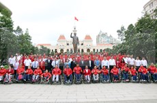 La délégation vietnamienne entame sa participation aux A​SEAN Para Games 11