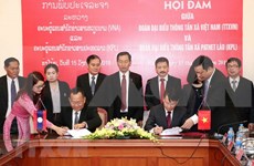 ​Une délégation de l’agence de presse laotienne KPL en visite au Vietnam