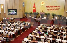 Ouverture de la 9e session du conseil populaire municipal de Hanoï