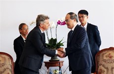 Le secrétaire national du Parti communiste français en visite à Ho Chi Minh-Ville