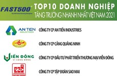 Publication de la liste des 500 des entreprises les plus performantes du Vietnam en 2021