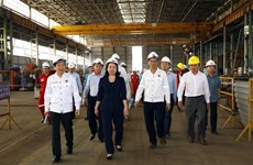 La vice-présidente Vo Thi Anh Xuan rend visite au joint-venture gazo-pétrolier Vietsovpetro