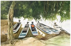 Une "Journée ensoleillée" pour les aquarelles de Hông Quân