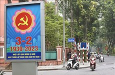 Félicitations pour le 93e anniversaire du Parti communiste du Vietnam 