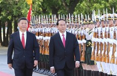 Le président Trân Dai Quang achève une visite fructueuse en Chine