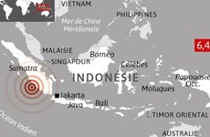 Indonésie: séisme de magnitude 6,4 à Sumatra, pas de risque de tsunami