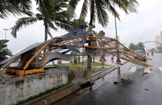 Le typhon Damrey ravage des localités au Centre