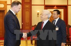 Le secrétaire général Nguyen Phu Trong reçoit le président polonais
