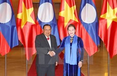 Entrevue entre la présidente de l'AN et le dirigeant laotien Bounnhang Vorachith