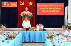 Déplacement du vice-Premier ministre Truong Hoa Binh à Ca Mau
