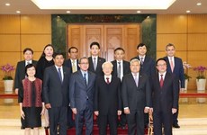 Le secrétaire général Nguyên Phu Trong reçoit les ambassadeurs de l’ASEAN