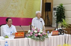  Le leader du PCV inspecte le développement socio-économique de Dông Thap